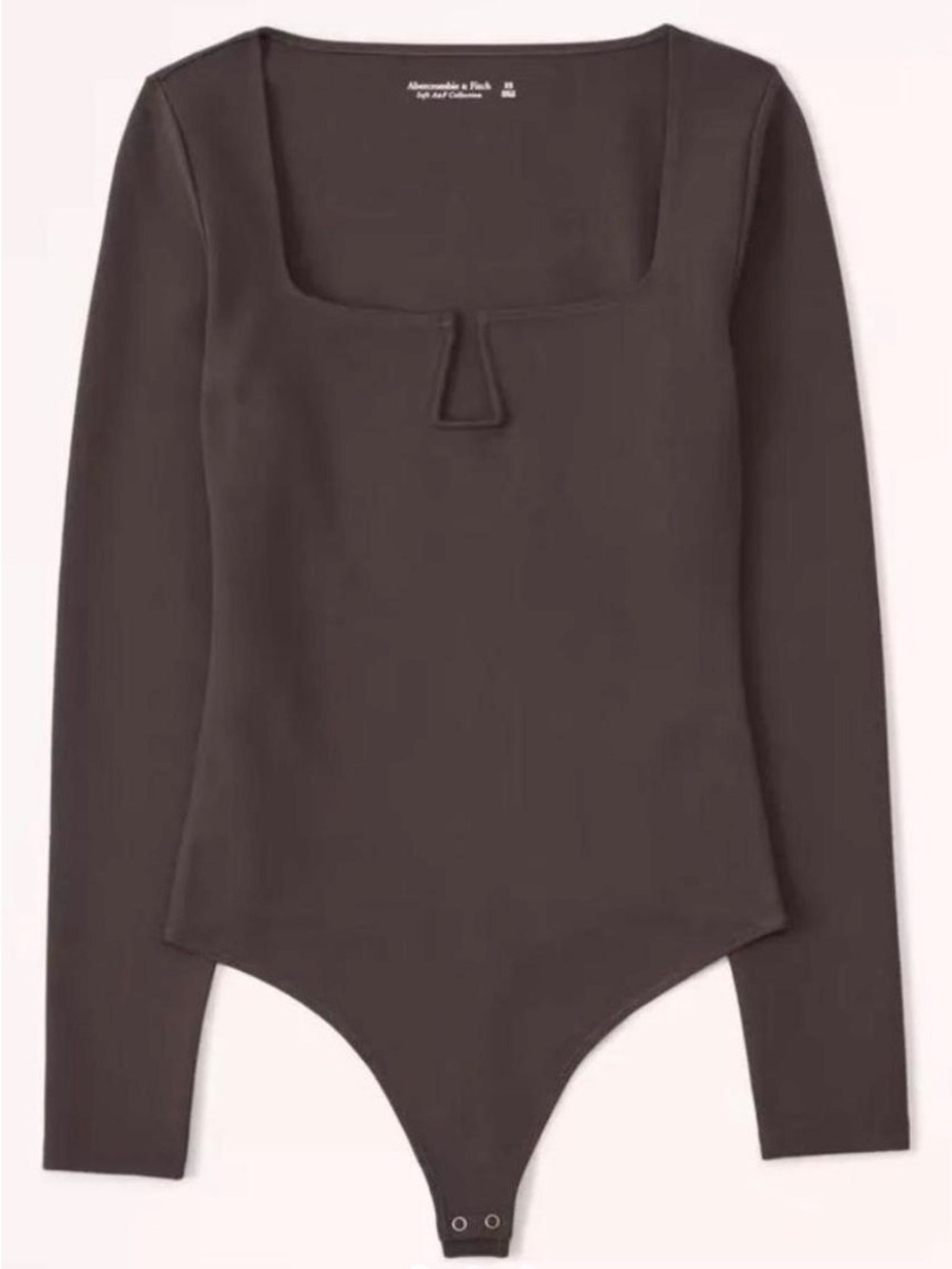 Abercrombie & Fitch Long Sleeve Brown One-Piece Bodysuit